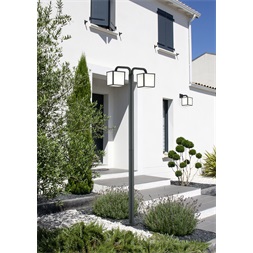 TRIO 421560242 Cubango 15W 400lm 3000K E27 antracit oszlop lámpatest, kültéri 200cm