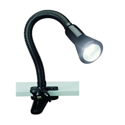 TRIO 5028010-02 Flexo 18W E14 fekete asztalhoz rögzíthető lámpatest