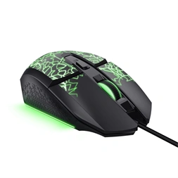 TRUST 25749 GXT 113 Felox led világítással fekete gamer egér