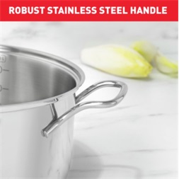 Tefal B8644474 Intuition 20cm rozsdamentes acél lábas és fedő szett