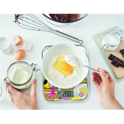 Tefal BC5125V1 Optiss Decor mintás konyhai mérleg