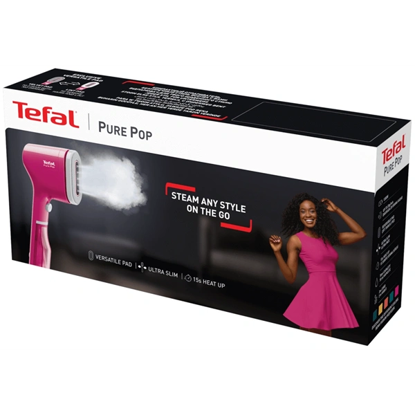 Tefal DT2023F0 Pure POP rózsaszín kézi ruhagőzölő