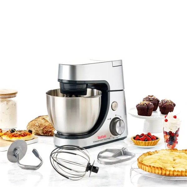 Tefal QB516D38 Masterchef Gourmet 1100W, 4,6L, ezüst konyhai robotgép
