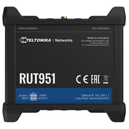 Teltonika RUT951100000 3x10/100Mbps LAN 2xminiSIM 4G/LTE CAT4 Vezeték nélküli ipari router