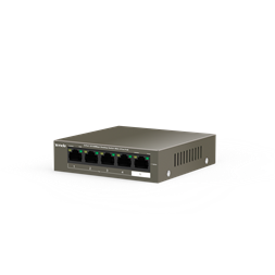 Tenda TEF1105P-4-38W 5port 10/100Mbps 4xPoE FE LAN nem menedzselhető asztali PoE switch