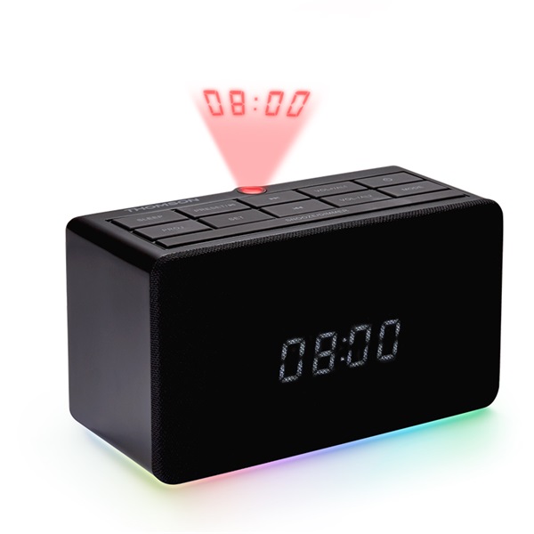 Thomson CL-300P fekete rádiós projektoros ébresztőóra