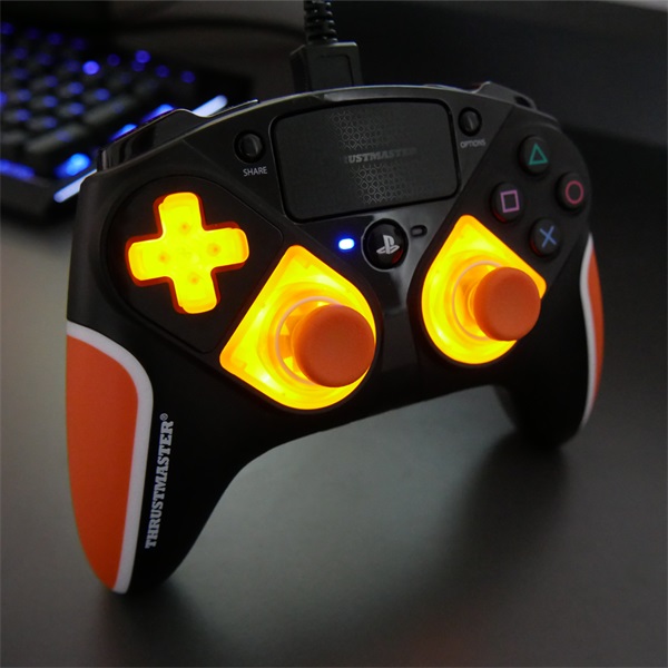 Thrustmaster 4160802 Eswap Crystal PS4 narancssárga cserélhető modul