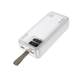 Tracer Blaze 30 000 mAh PD 65W Quick Charge 3.0 fehér hordozható power bank