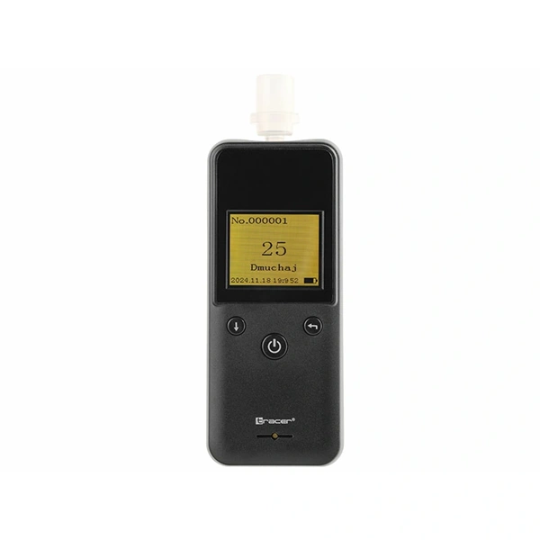 Tracer BreathEZ-2B, LCD, félvezető érzékelő, akkumulátor, fekete elektronikus alkoholszonda
