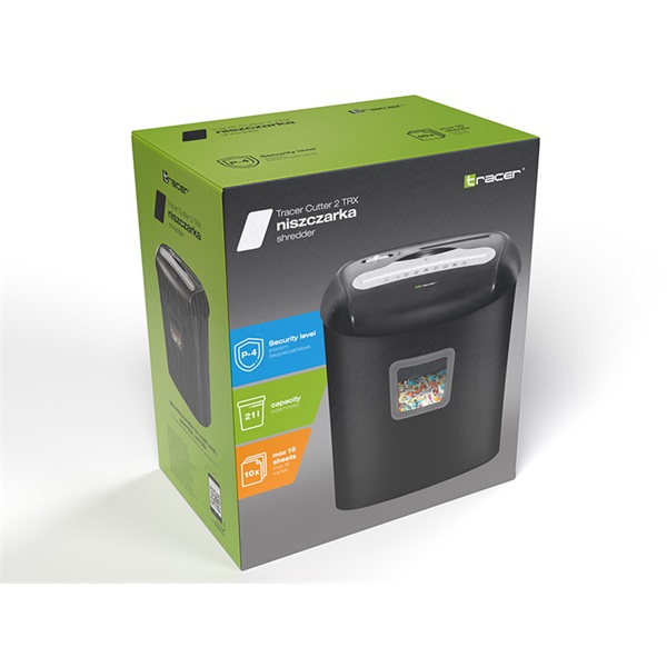 Tracer Cutter 2 TRX fekete iratmegsemmisítő