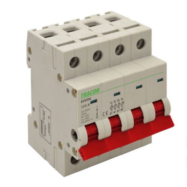 Tracon TIK4-125 4P 125A leválasztó kapcsoló