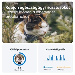 Tractive GPS CAT Mini kék macska GPS nyomkövető és tevékenységfigyelő