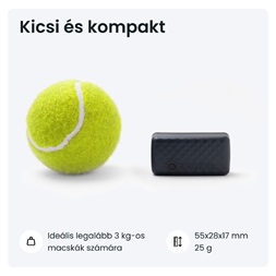 Tractive GPS CAT Mini kék macska GPS nyomkövető és tevékenységfigyelő