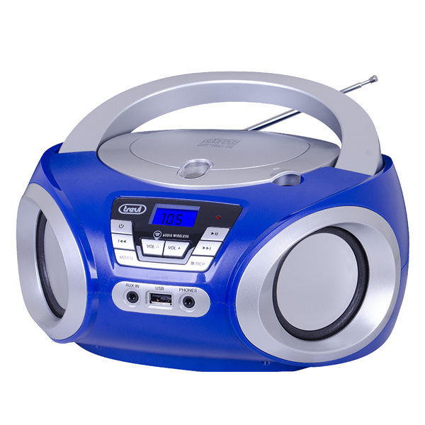 Trevi CMP 544BT hordozható CD/Bluetooth/FM/USB/AUX kék boombox
