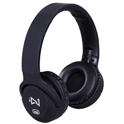 Trevi DJ 601 M fekete mikrofonos sztereó fejhallgató