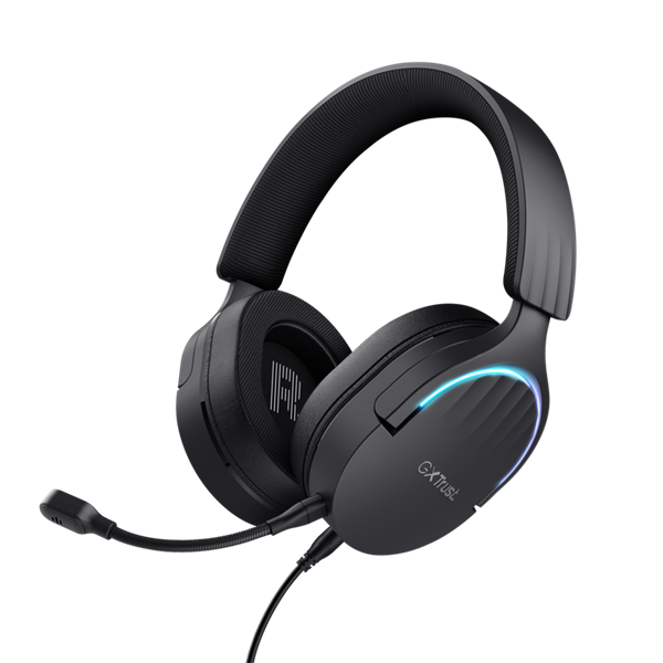 Trust GXT490 Fayzo 7.1 USB vezetékes fekete gamer headset