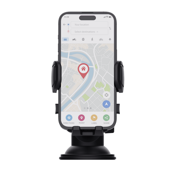 Trust Runo szélvédőre helyezhető fekete autós telefon tartó