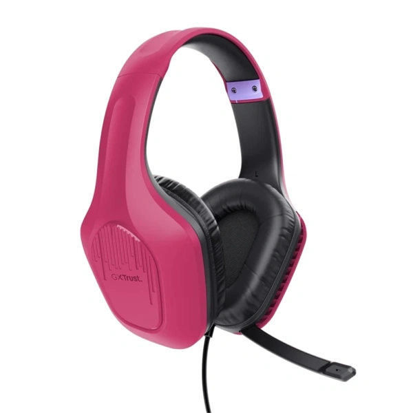 Trust 24992 GXT 415P Zirox rózsaszín mikrofonos gamer headset