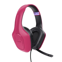 Trust 24992 GXT 415P Zirox rózsaszín mikrofonos gamer headset