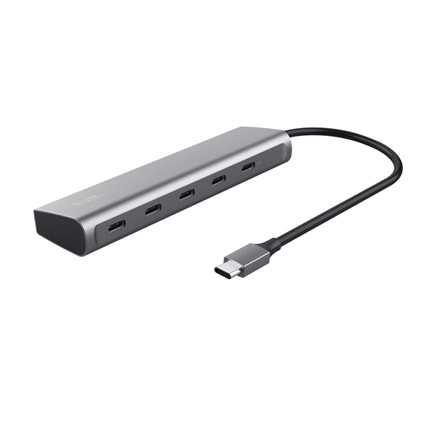 Trust 25136 Halyx 5 portos USB C ezüst hub