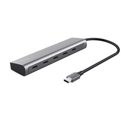 Trust 25136 Halyx 5 portos USB C ezüst hub
