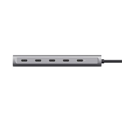 Trust 25136 Halyx 5 portos USB C ezüst hub