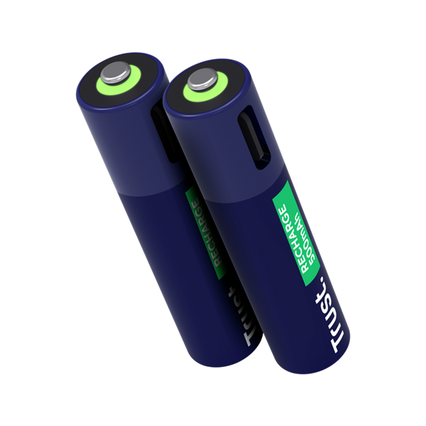 Trust újratölthető AAA elem USB-C csatlakozással 2db