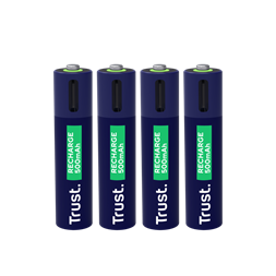 Trust 25671 újratölthető AAA elem USB-C csatlakozással 4db