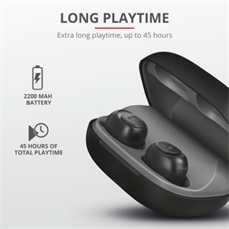 Trust Duet XP Bluetooth True Wireless Bluetooth fekete fülhallgató