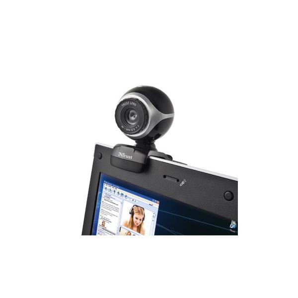 Trust Exis Pack 640x480 mikrofonos fekete fejhallgató + webkamera