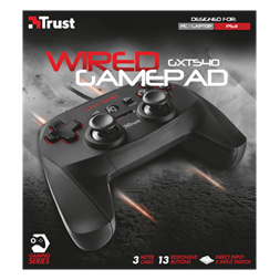 Trust 20712 GXT 540 Yula PC/PS3 fekete gamer kontroller