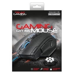 Trust GXT 155 Caldor fekete gamer egér