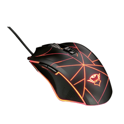 Trust GXT 160X Ture 4500dpi RGB optikai gamer egér