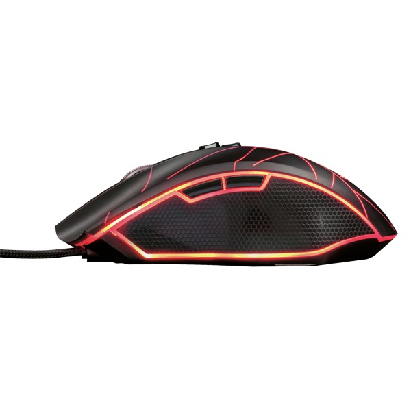 Trust GXT 160X Ture 4500dpi RGB optikai gamer egér