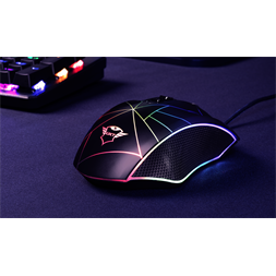 Trust GXT 160X Ture 4500dpi RGB optikai gamer egér