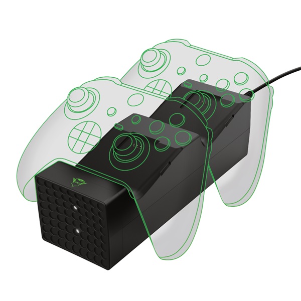 Trust GXT 250 Duo Xbox X/S fekete kontroller töltő állomás