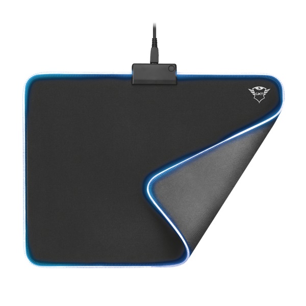 Trust GXT 762 Glide-Flex Illuminated flexible világító fekete gamer egérpad