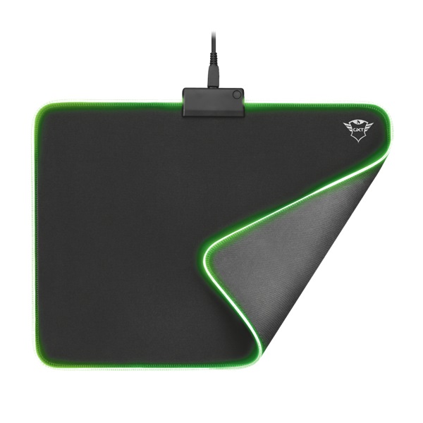 Trust GXT 762 Glide-Flex Illuminated flexible világító fekete gamer egérpad