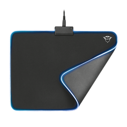 Trust GXT 762 Glide-Flex Illuminated flexible világító fekete gamer egérpad