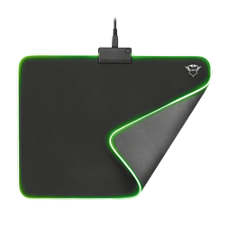 Trust GXT 762 Glide-Flex Illuminated flexible világító fekete gamer egérpad