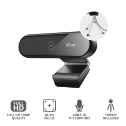 Trust Tyro FullHD mikrofonos fekete webkamera