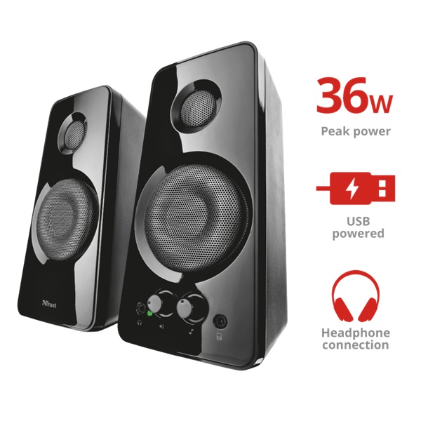 Trust Tytan 2.0 36W fekete hangszóró
