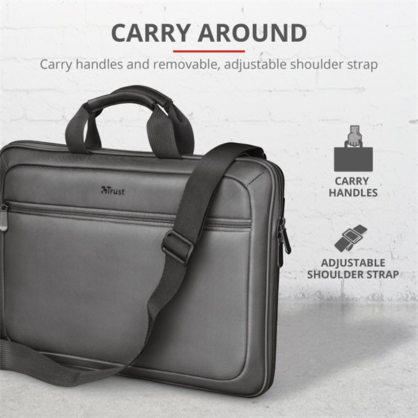 Trust York Hardcase 15,6" fekete notebook tok