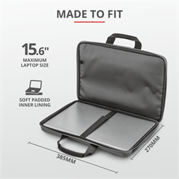 Trust York Hardcase 15,6" fekete notebook tok