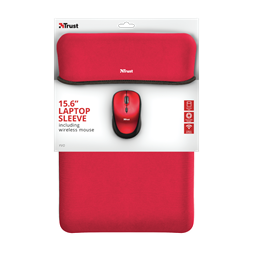 Trust Yvo piros 15,6" notebook tok + wireless egér