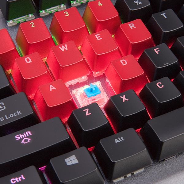 Ttesports Level 20 RGB Titanium (blue switch) US USB gamer billentyűzet