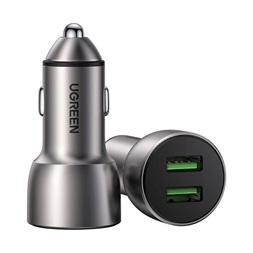 UGREEN CD213 36W 2xUSB QC 3.0 szürke autós töltő
