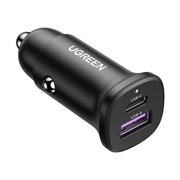UGREEN EC305 30W USB/USB-C fekete autós töltő