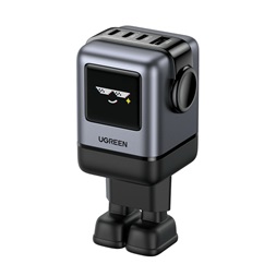 UGREEN Nexode RG (Robot GaN) 100W USB/3xUSB-C fekete hálózati töltő