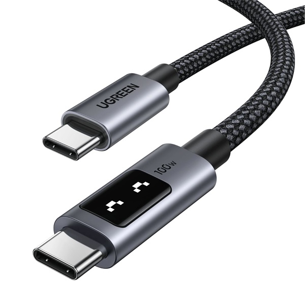 UGREEN Uno L509 100W 2m USB-C fekete adat- és töltőkábel